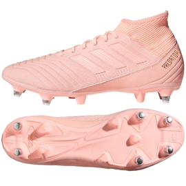 Adidas Predator 18.3 SG M D97850 futballcipő rózsaszín