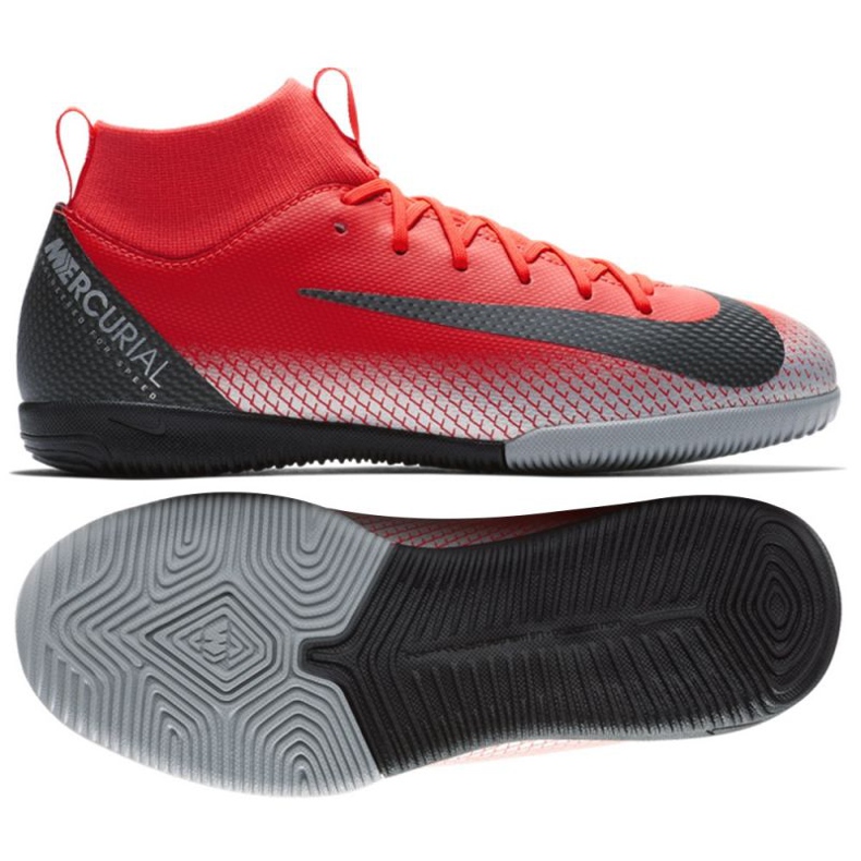 Nike Mercurial Superfly 6 beltéri cipő piros