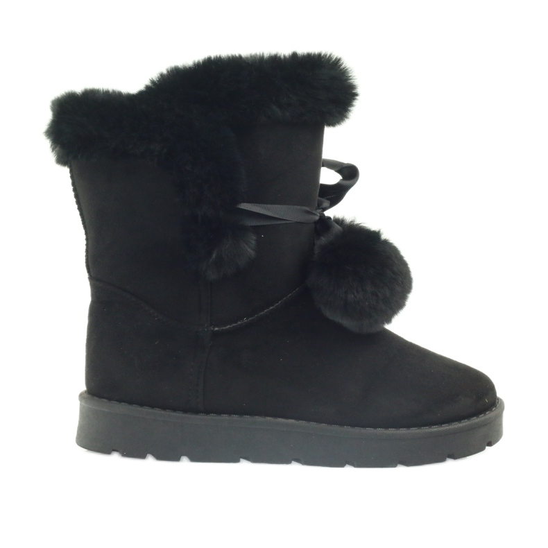 Fekete Emusy Mukluki pomponnal