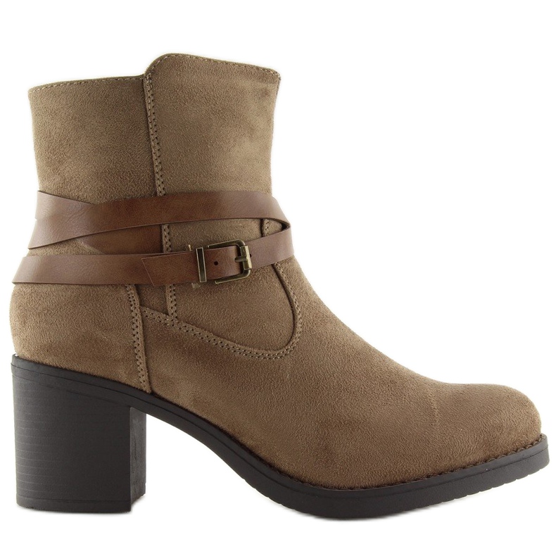 Barna magas sarkú csizma 1138 Khaki Barna magas sarkú csizma 1138 Khaki