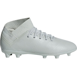 Az adidas Nemeziz 18.3 Fg Jr DB2353 futballcipő fehér fehér