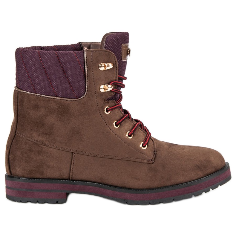 Ideal Shoes De-2750br barna