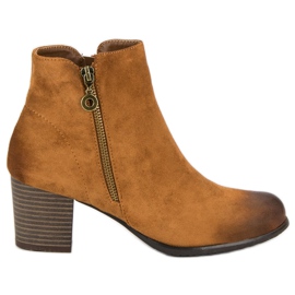 VINCEZA velúr csizma barna VINCEZA velúr csizma barna