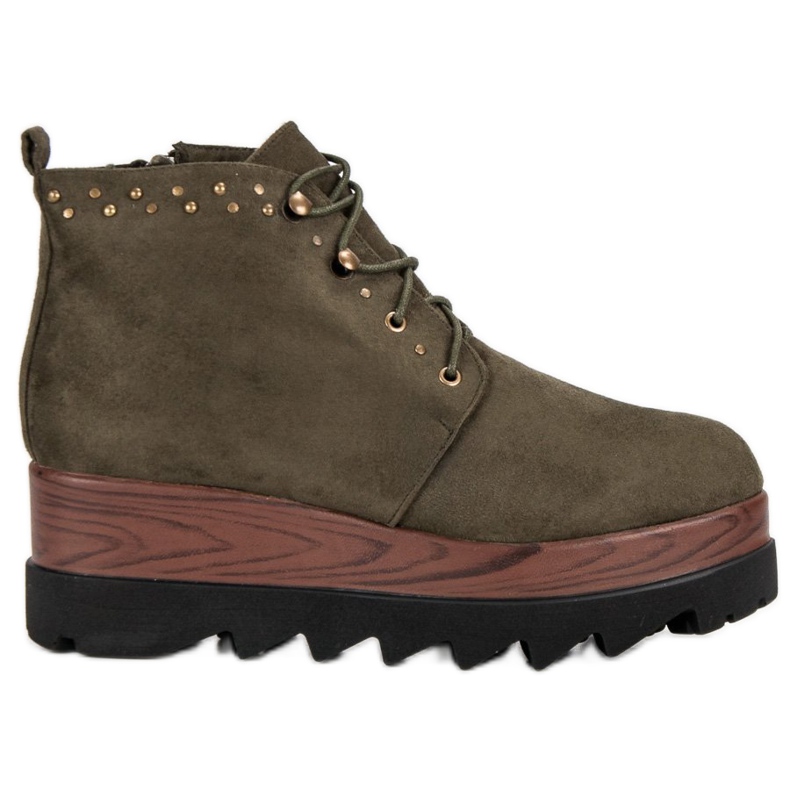 Kylie Velúr ék csizma zöld Kylie Velúr ék csizma zöld