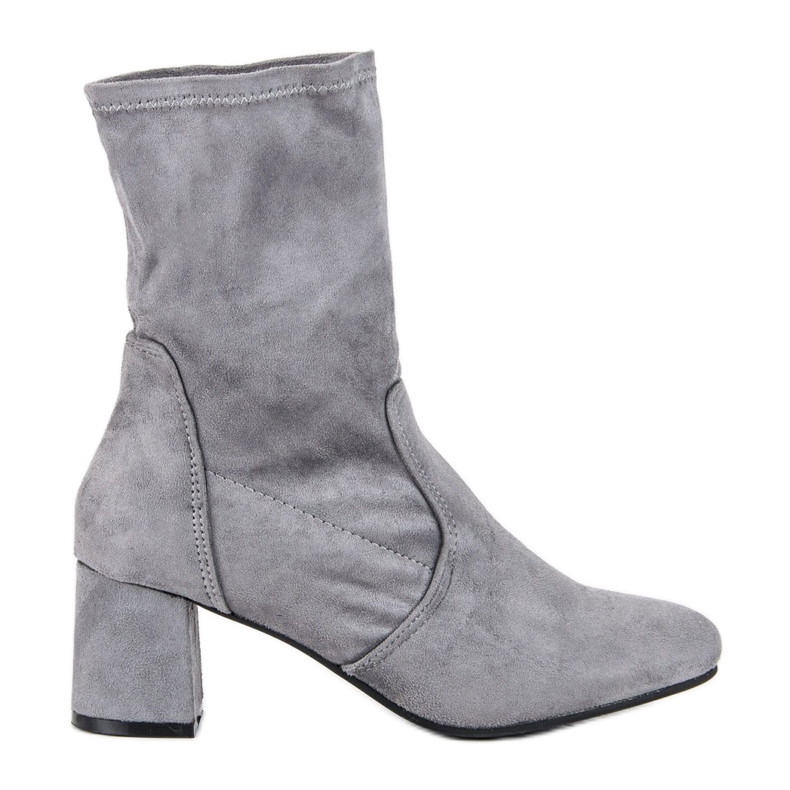 Kylie Csúsztatható velúr csizma szürke