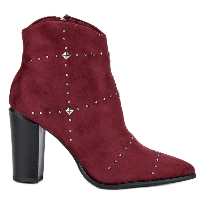 Kylie Bordó velúr csizma sokszínű piros Kylie Bordó velúr csizma sokszínű piros