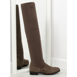 Barna muskétás csizma BM102 khaki