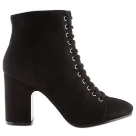 Csizma stabil sarkú fekete SP03 fekete