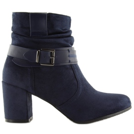 Navy blue magas sarkú csizma 99-129 Blue sötétkék