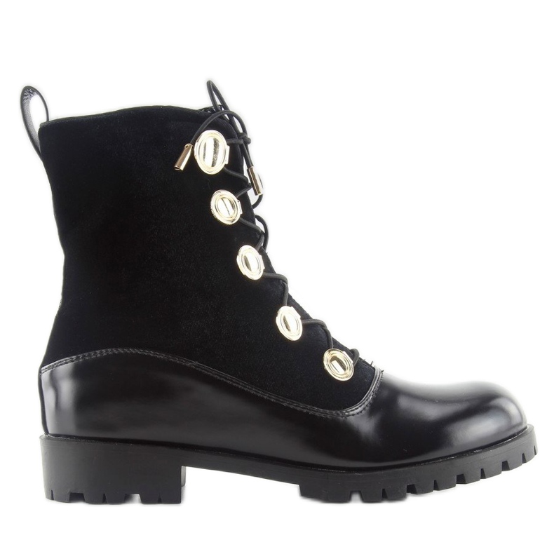 Velúrmunkások fekete gombokkal R113p Fekete