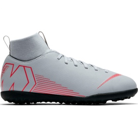 Nike Mercurial Superfly X 6 Club Tf Jr AH7345 060 futballcipő fehér
