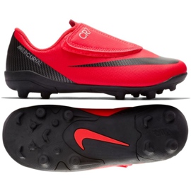 Nike Mercurial Vapor 12 Club Ps V CR7 Mg Jr AJ3096-600 sokszínű piros