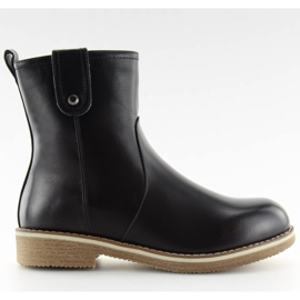 Bokacsizma lapos fekete 0-253 fekete