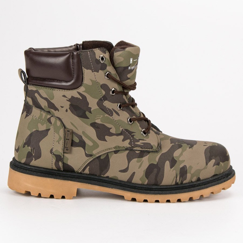 Camo csizma zöld sokszínű