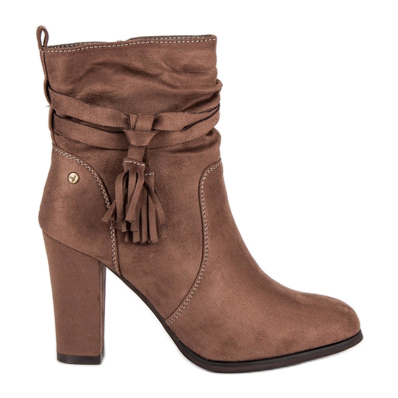 Super Mode Elegáns csizma a poszton barna