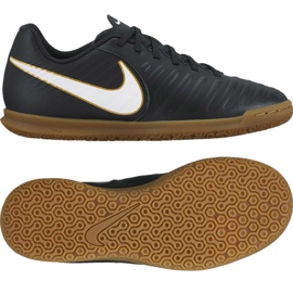 Belső cipő Nike Tiempo X Rio Iv Ic Jr 897735 002 fekete fekete