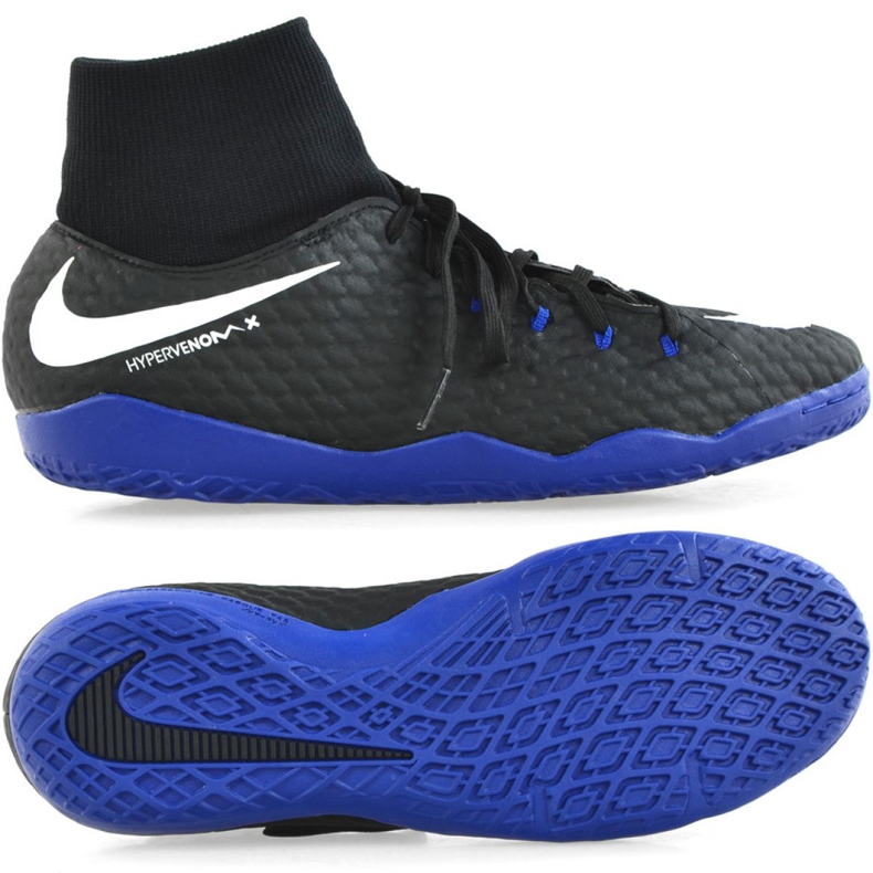 Belső cipő Nike Hypervenom X Phelon 3 Df Ic M 917768-002 fekete fekete