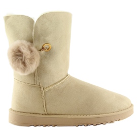 Emusy pompom bézsel SP04P Bézs