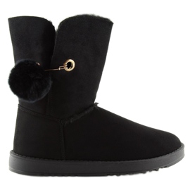 Fekete emuses, pompom SP04P Black