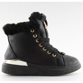 Fekete szigetelt cipők F506 fekete