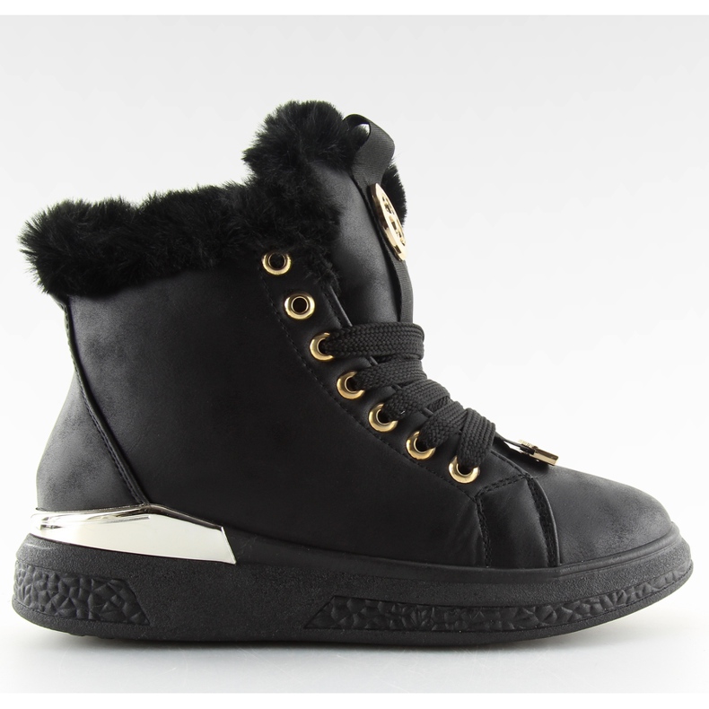 Fekete szigetelt cipők F506 fekete