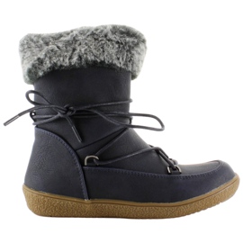 Félcsizma szőrme gyerekeknek K1647201 Marino sötétkék