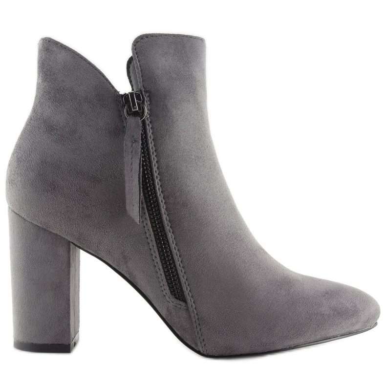 Szürke magas sarkú csizma 6900 Szürke