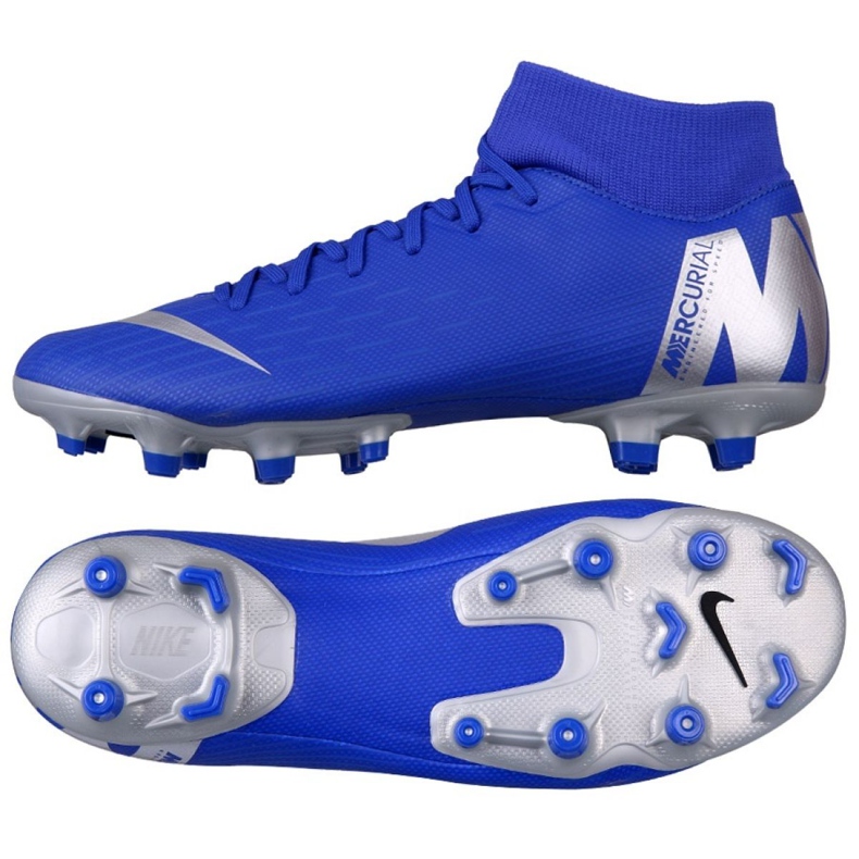 Nike Mercurial Superfly 6 Academy FG / MG M AH7362-400 futballcipő sokszínű kék Nike Mercurial Superfly 6 Academy FG / MG M AH7362-400 futballcipő sokszínű kék
