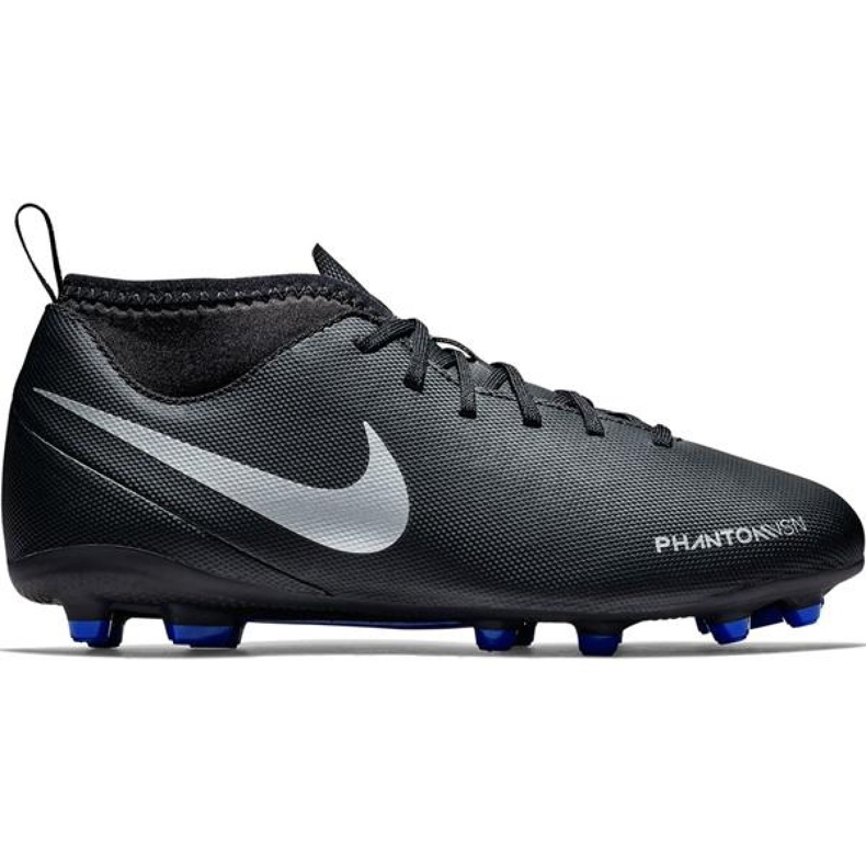 Nike Phantom Vsn Club Df Fg Mg Jr AO3288-004 futballcipő fekete fekete