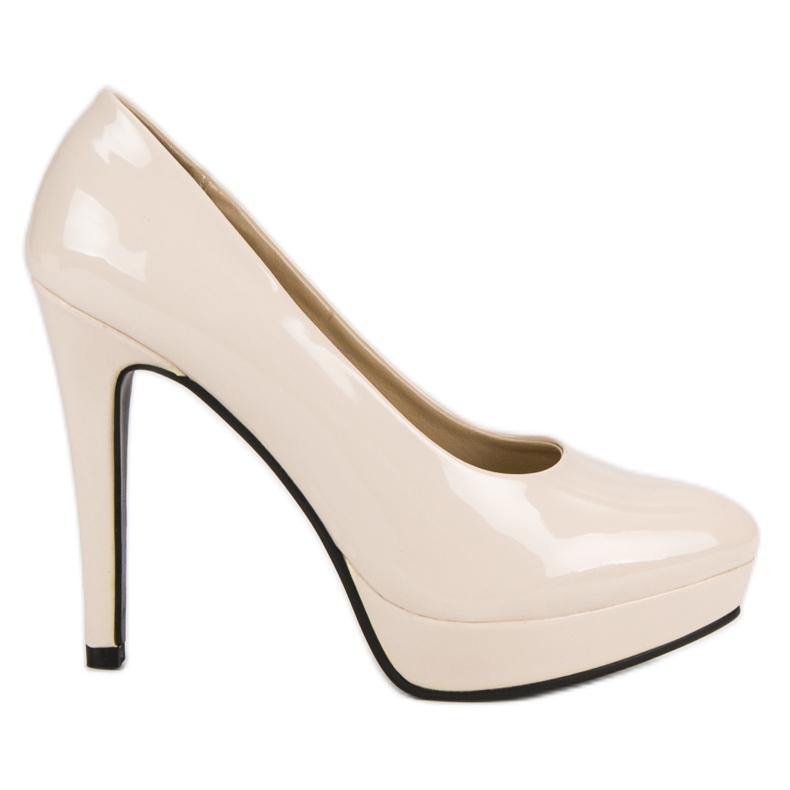 J. Star Szexi magassarkú a platformon barna