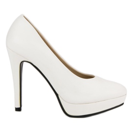 J. Star Szexi magassarkú a platformon fehér