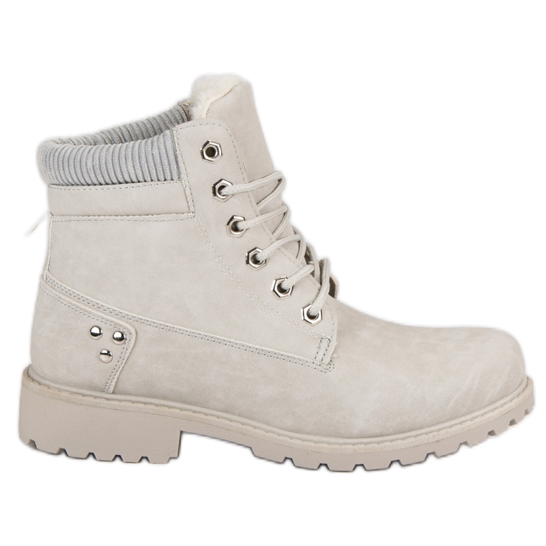 Szürke, szigetelt túracipő