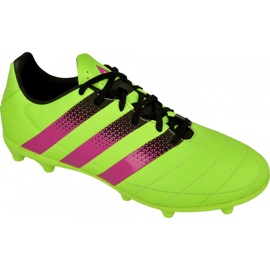 Adidas Ace 16.3 FG / AG M Bőr AF5162 futballcipő zöld zöld