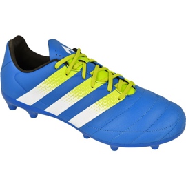 Adidas Ace 16.3 FG / AG M Bőr AF5163 futballcipő kék kék