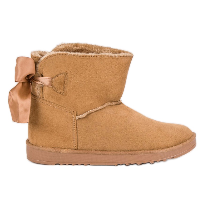 Hócsizma felhajtható szárral barna