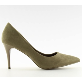 Suede LEI-90 Olive II-GAT stilettos zöld