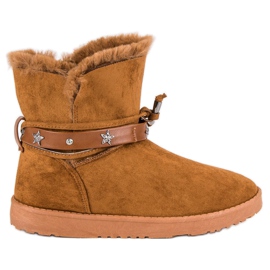 Díszített Mukluki barna