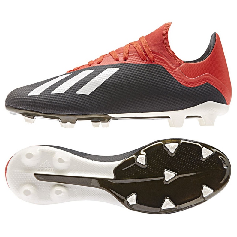 Adidas X 18.3 Fg M BB9366 futballcipő fekete fekete