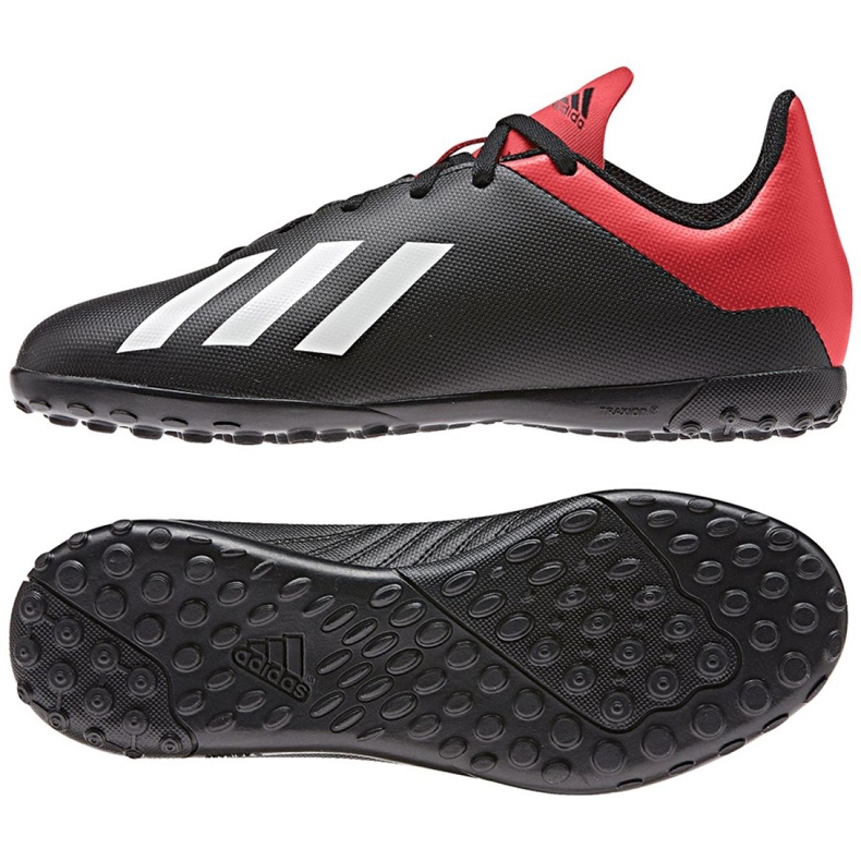 Adidas X 18.4 Tf Jr BB9416 futballcipő fekete fekete