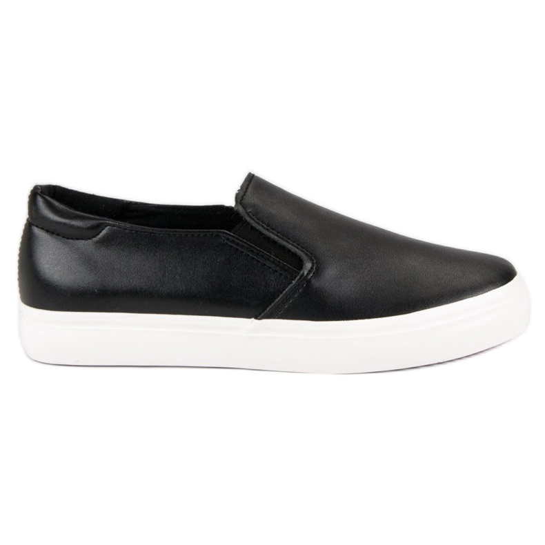 Fekete Slip On cipők Fekete Slip On cipők