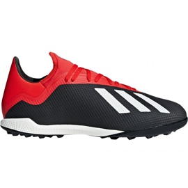 Adidas X 18.3 Tf M BB9398 futballcipő fekete fekete