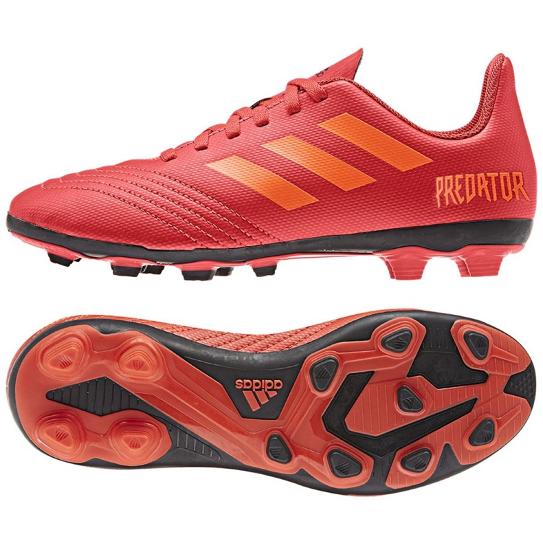 Adidas Predator 19.4 FxG Jr CM8541 futballcipő sokszínű piros Adidas Predator 19.4 FxG Jr CM8541 futballcipő sokszínű piros