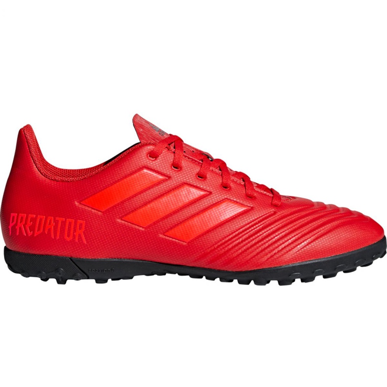 Adidas Predator 19.4 Tf M D97973 futballcipő piros piros