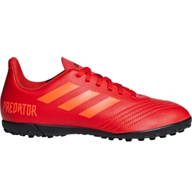 Adidas Predator 19.4 Tf Jr CM8557 futballcipő sokszínű piros