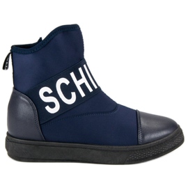 Bestelle Divatos magas cipők fehér sötétkék