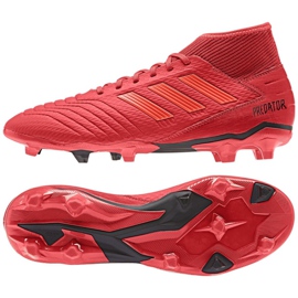 Adidas Predator 19.3 Fg M BB9334 futballcipő sokszínű piros