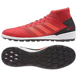 Adidas Predator 19.3 Tf M D97962 futballcipő piros narancs és vörös