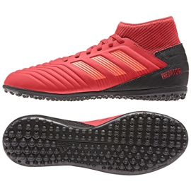 Adidas Predator 19.3 Tf Jr CM8547 futballcipő piros piros