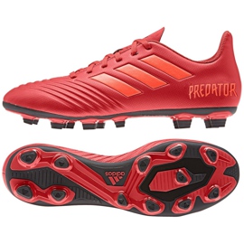 Adidas Predator 19.4 FxG M D97970 futballcipő sokszínű piros