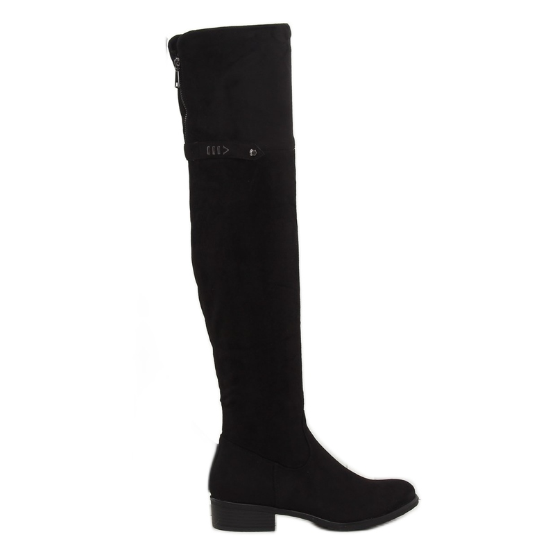 Fekete muskétás csizma 7531-PG Black